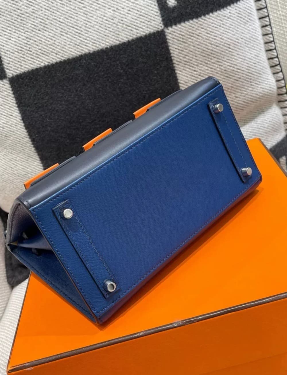 Hermès Faubourg Birkin 20 Bleu Marine