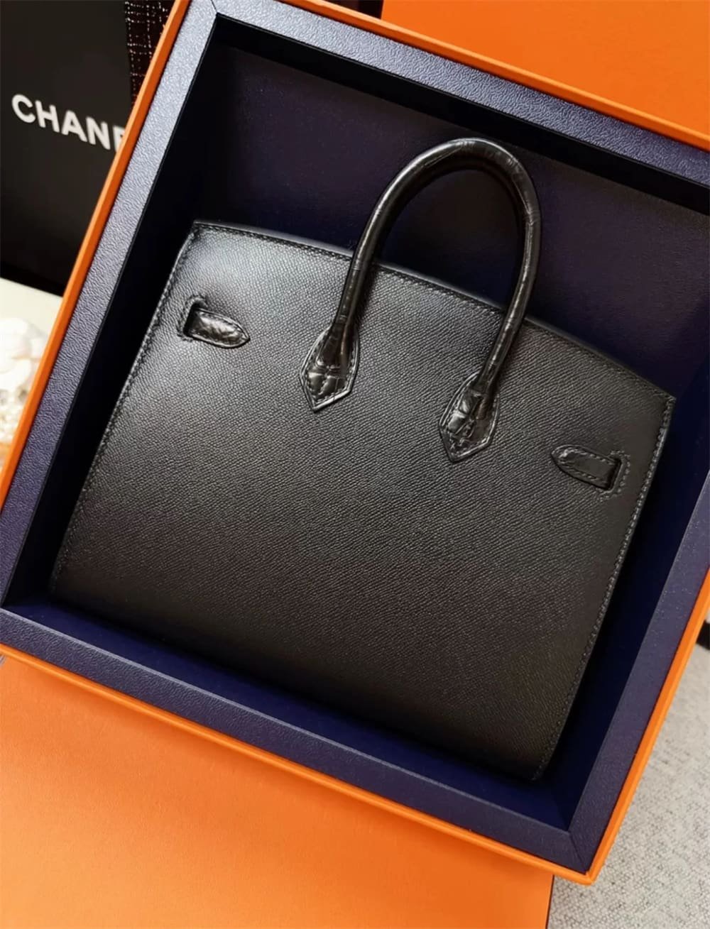 Hermès Sac Faubourg Birkin Sellier 20 Matte Alligator So Black Hardware