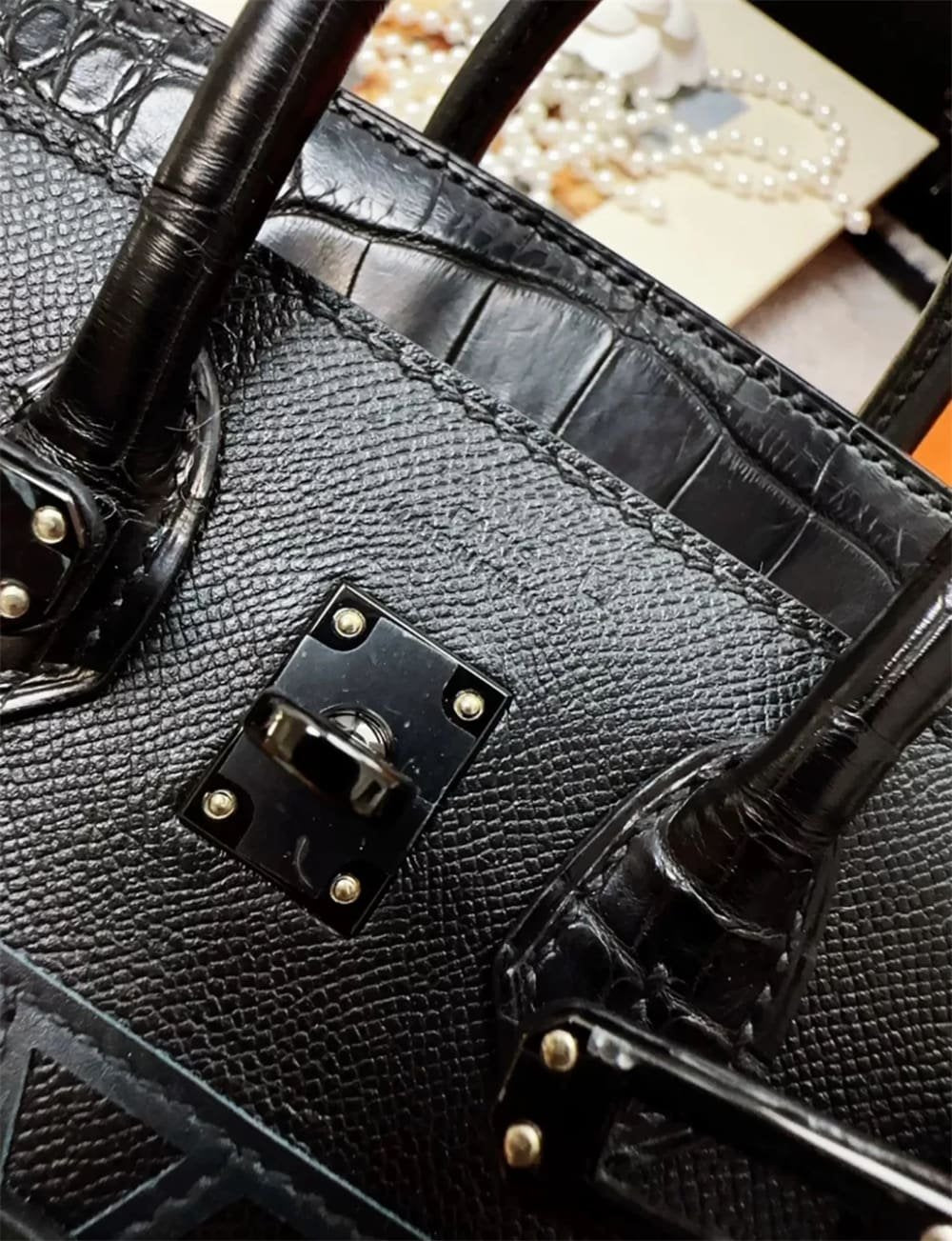 Hermès Sac Faubourg Birkin Sellier 20 Matte Alligator So Black Hardware