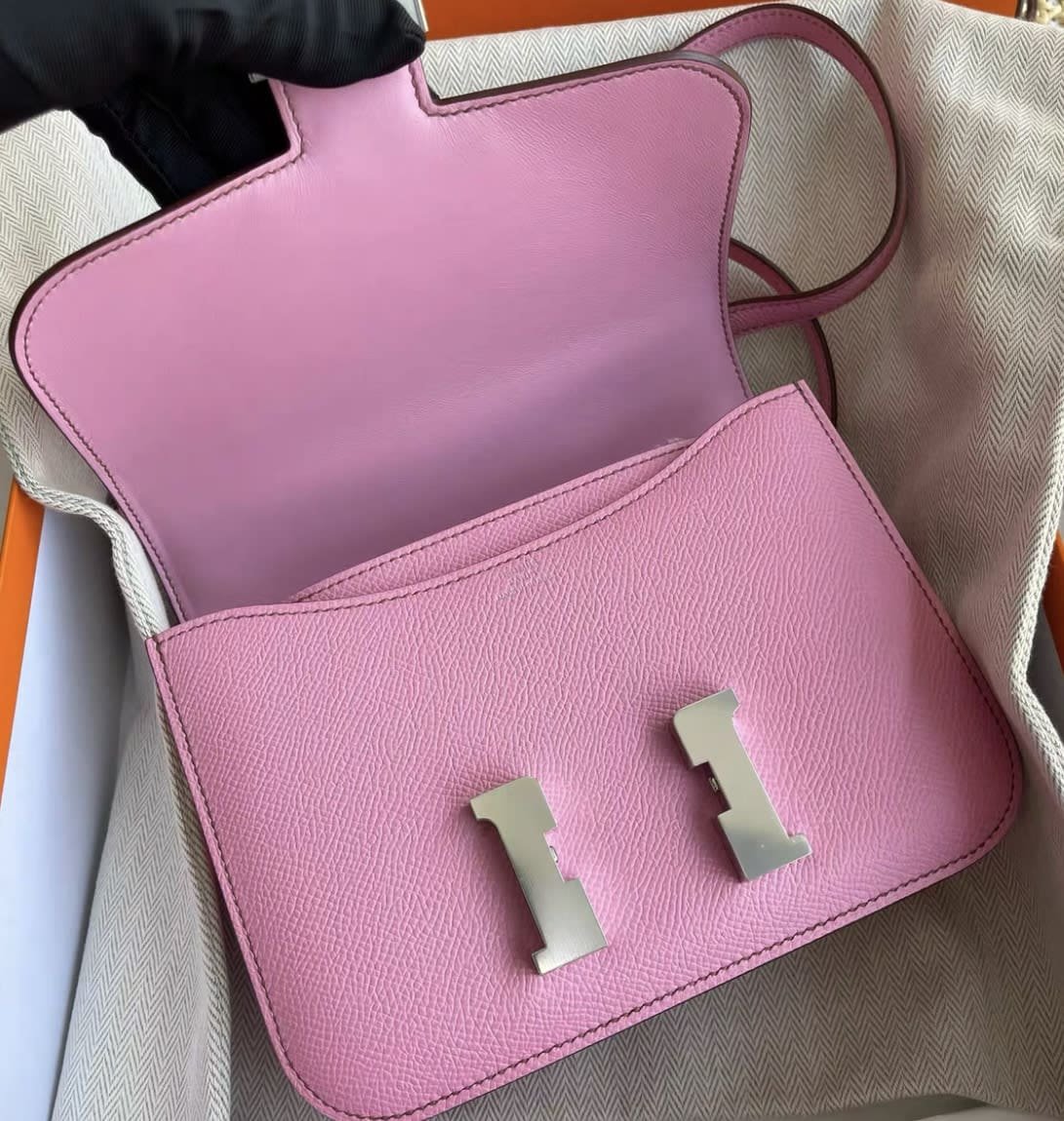 Hermès Constance 18 Epsom Pink Palladium Hardware