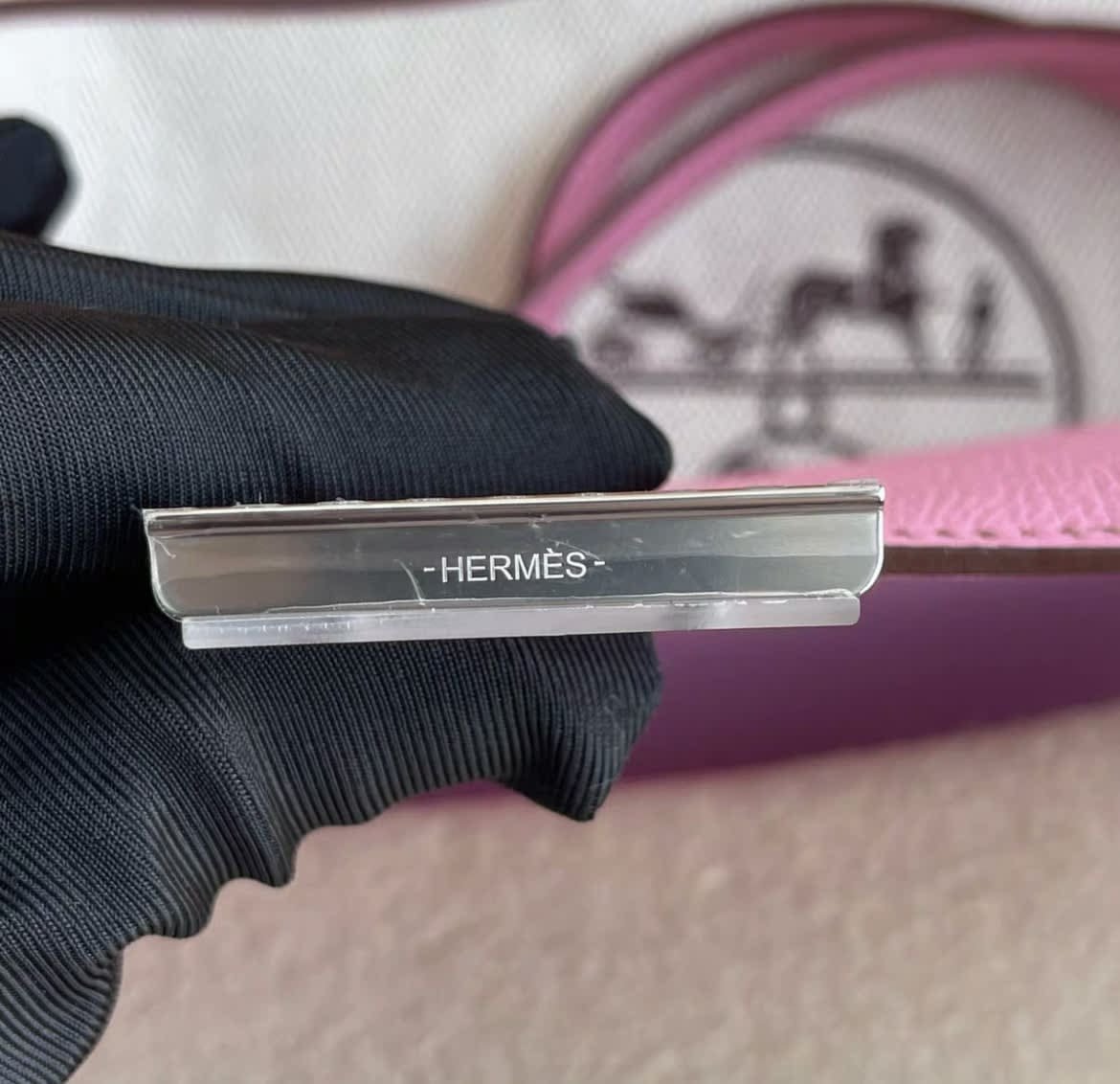 Hermès Constance 18 Epsom Pink Palladium Hardware