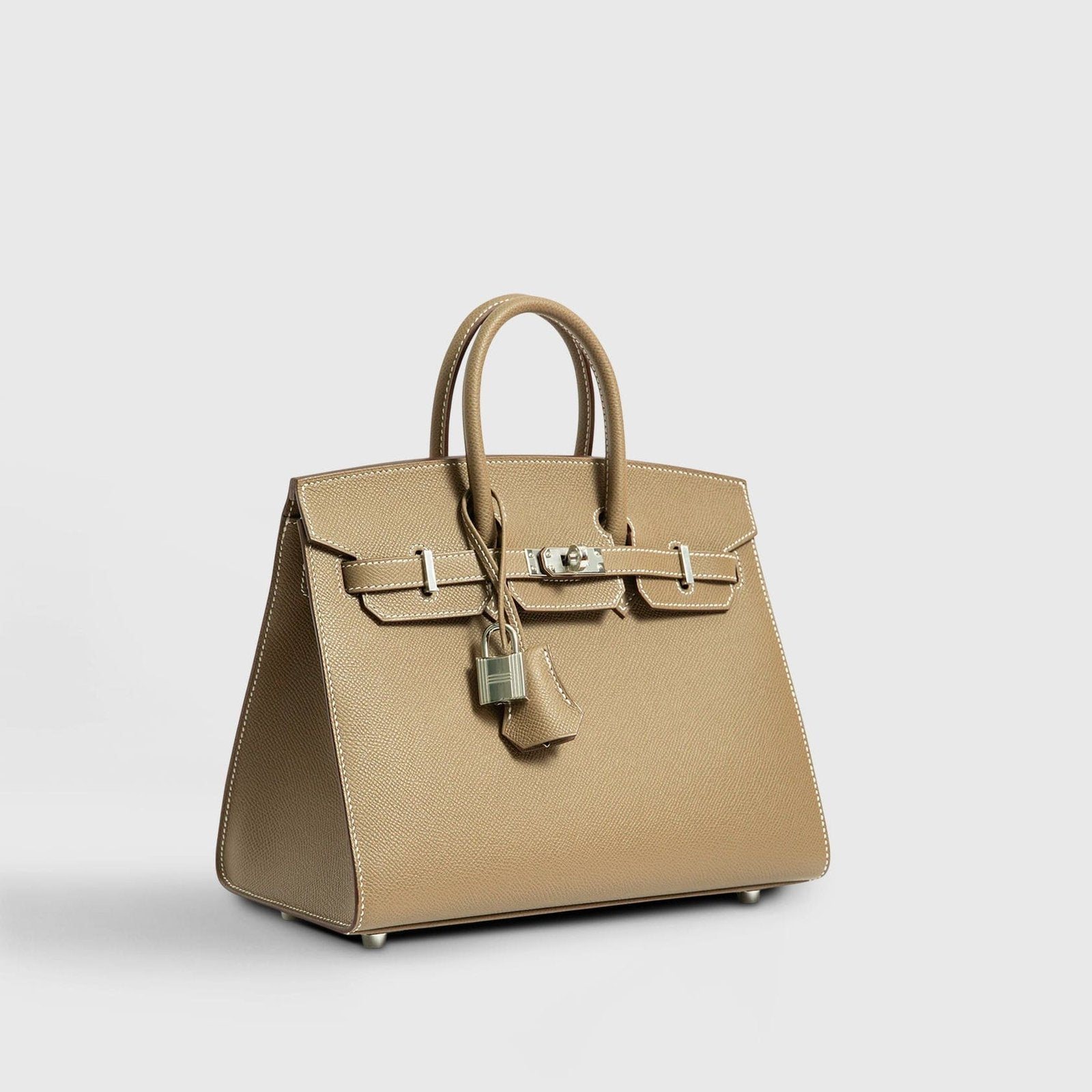 Hermès Birkin 25 Epsom Etoupe Sellier Palladium Hardware