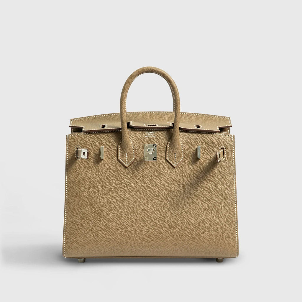 Hermès Birkin 25 Epsom Etoupe Sellier Palladium Hardware