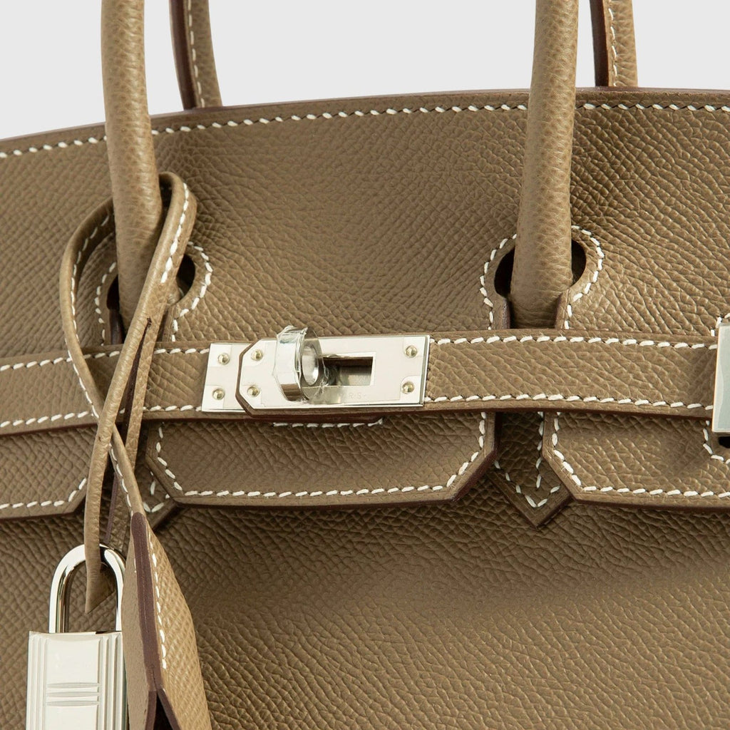 Hermès Birkin 25 Epsom Etoupe Sellier Palladium Hardware