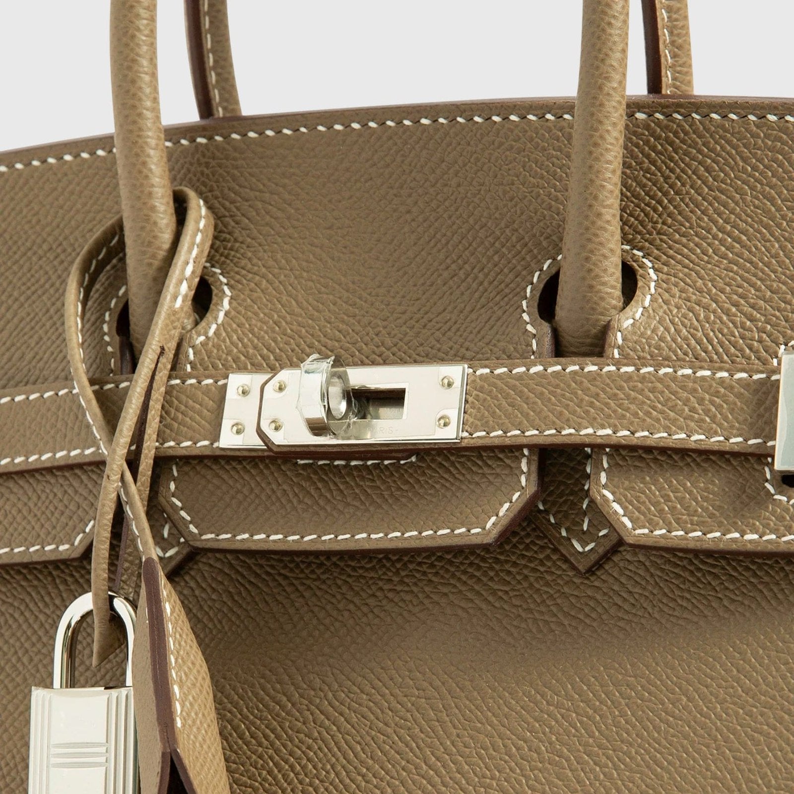 Hermès Birkin 25 Epsom Etoupe Sellier Palladium Hardware
