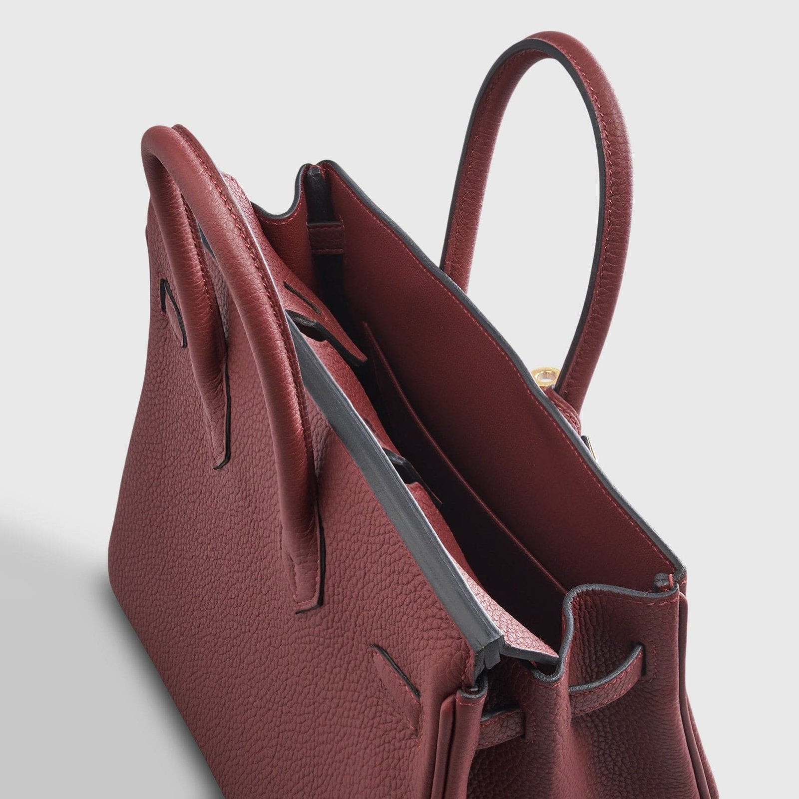 Hermès Birkin 25 Togo Rouge Sellier Retourne Gold Hardware