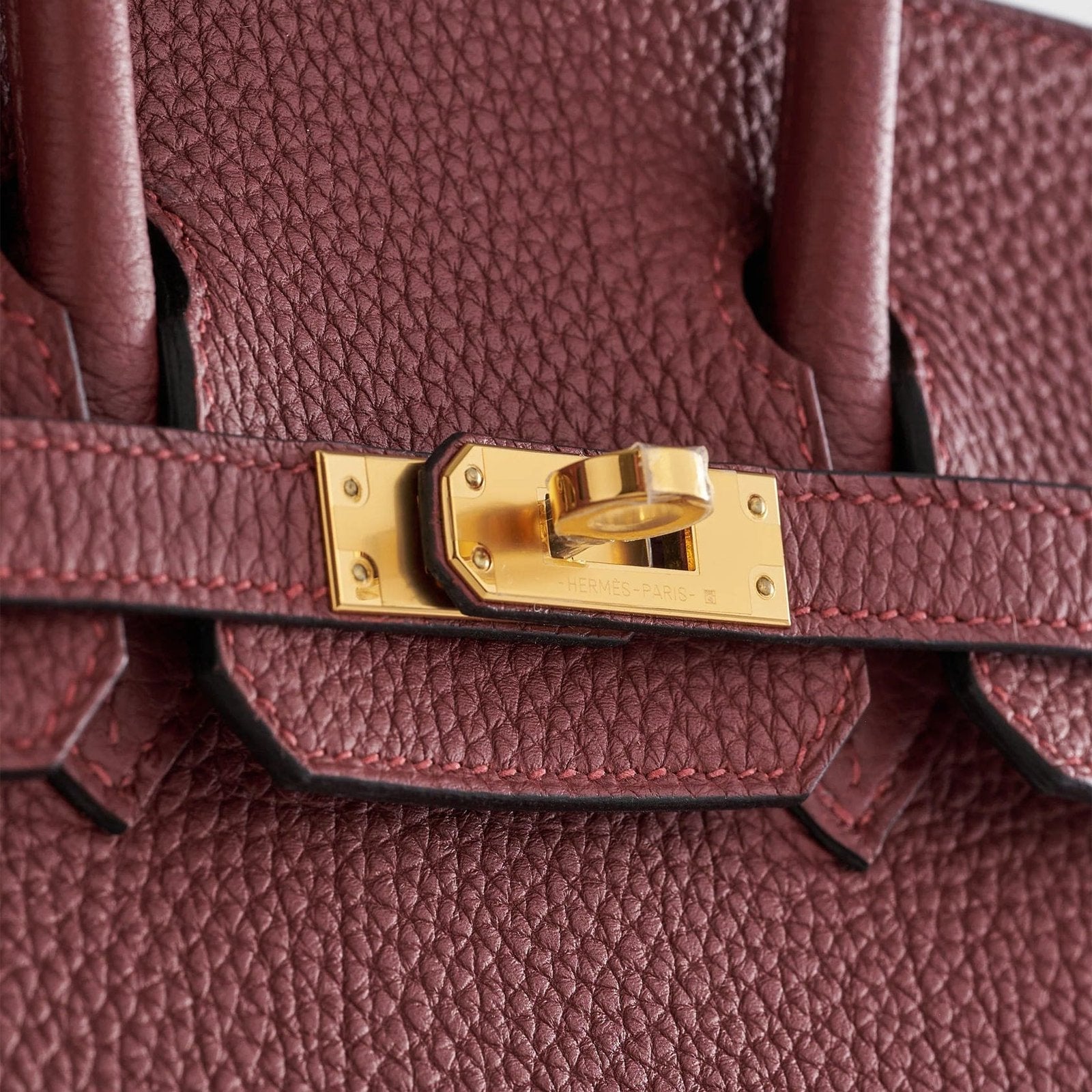 Hermès Birkin 25 Togo Rouge Sellier Retourne Gold Hardware