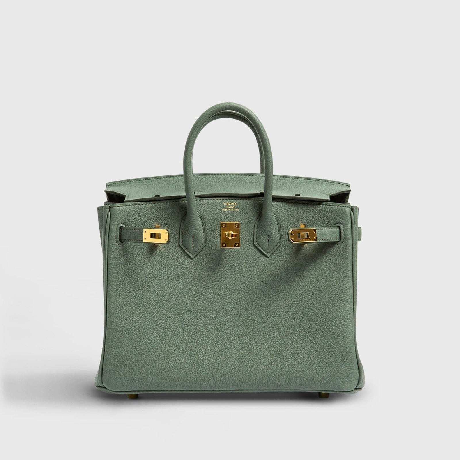 Hermès Birkin 25 Togo Vert Amande Gold Hardware Retourne
