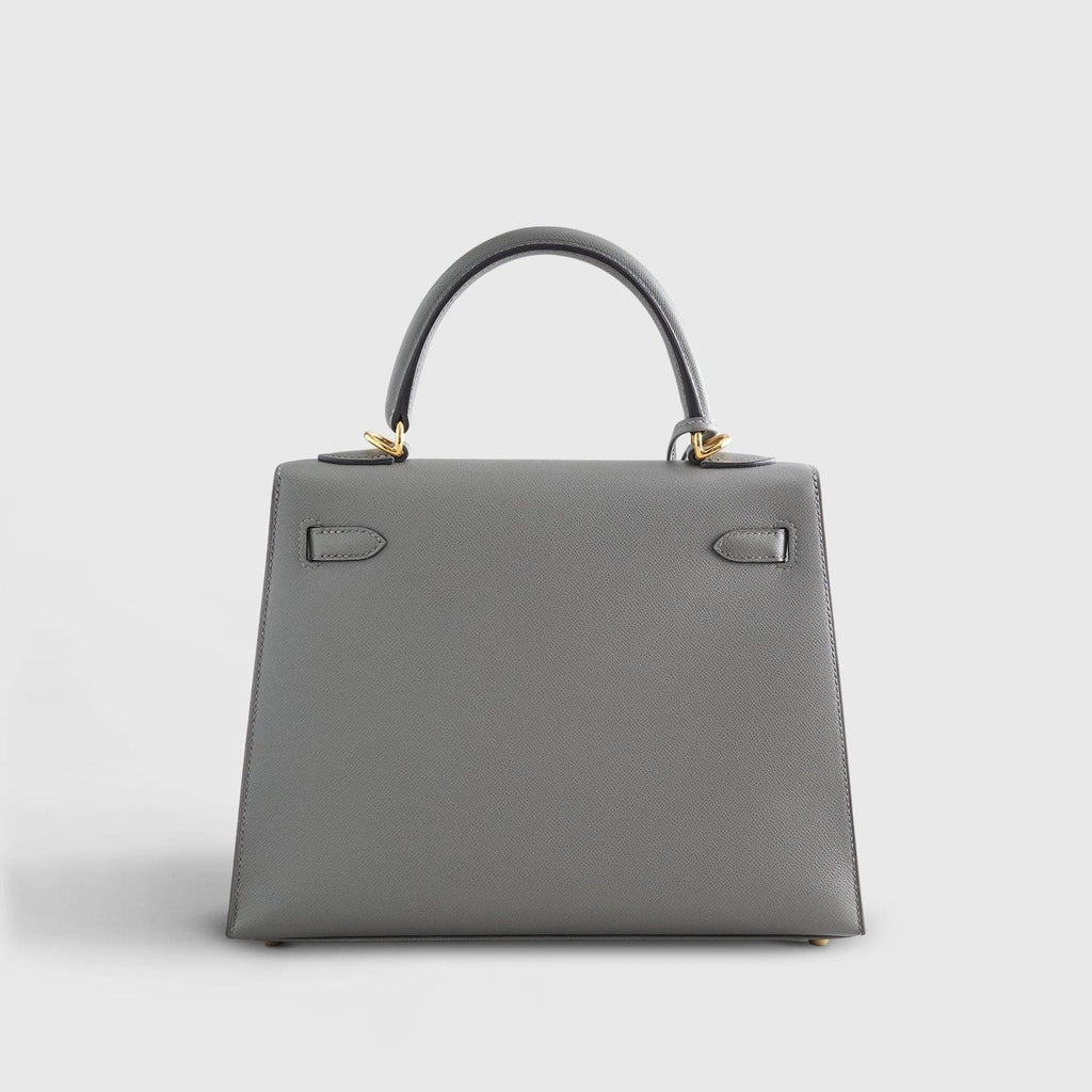 Hermès Kelly 25 Veau Madame Gris Meyer Sellier Gold Hardware