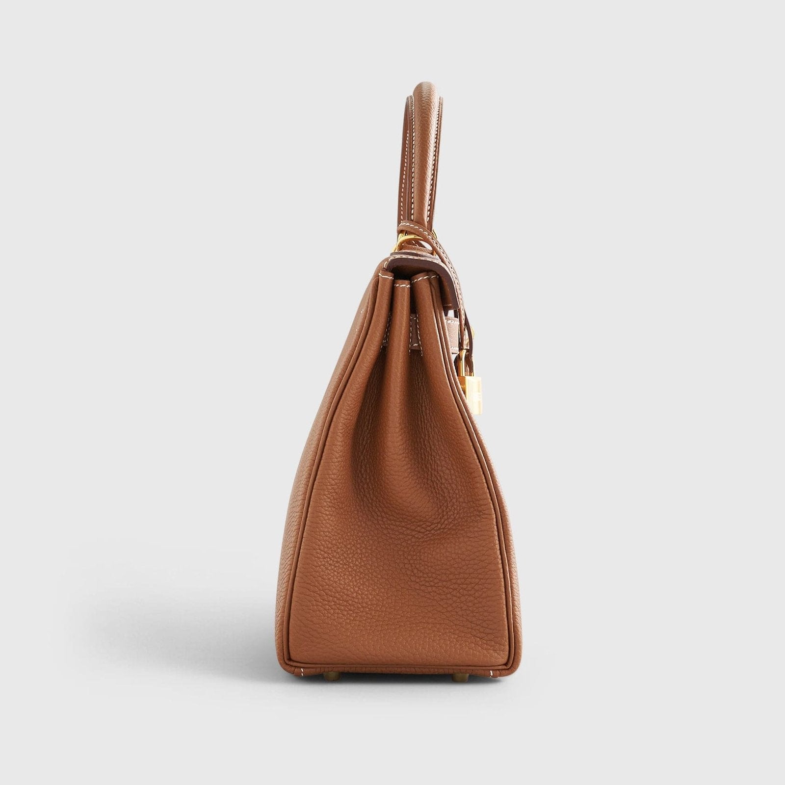 Hermès Kelly 28 Togo Gold Retourne w/Nata Strap Gold Hardware