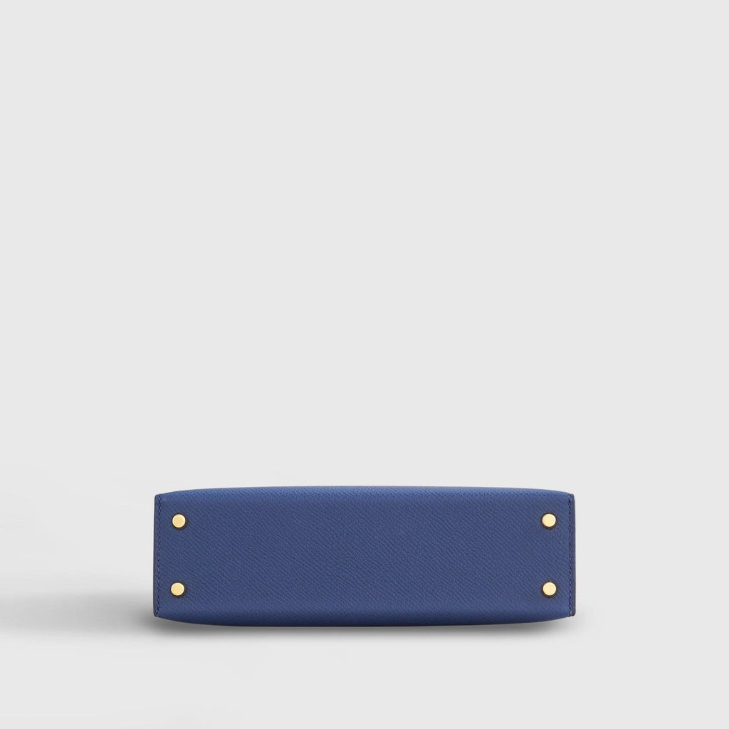Hermès Kelly Mini Epsom Blue Navy Gold Hardware