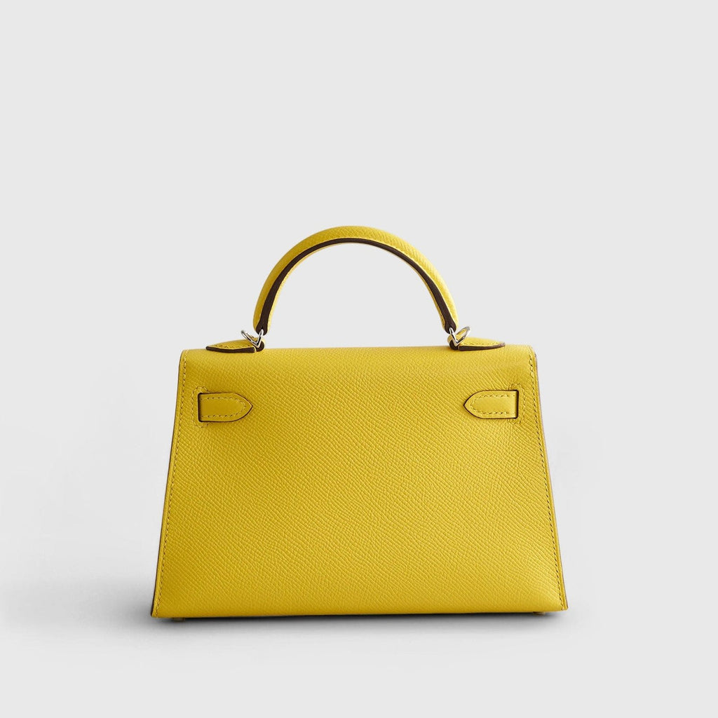 Hermès Kelly Mini Epsom Jaune de Naples Palladium Hardware