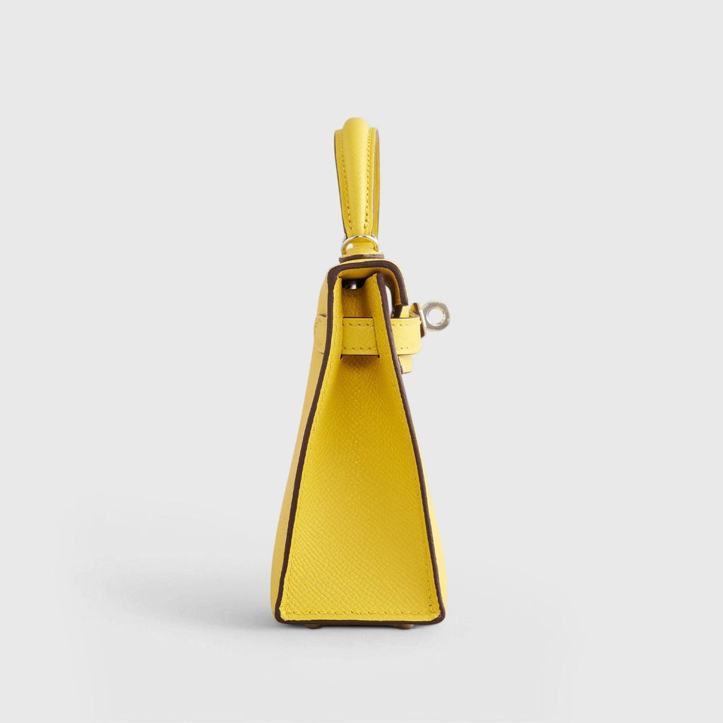 Hermès Kelly Mini Epsom Jaune de Naples Palladium Hardware