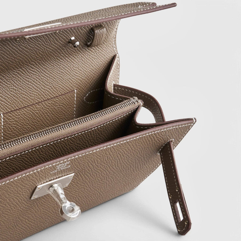 Hermès Kelly To Go Epsom Etoupe Sellier Palladium Hardware