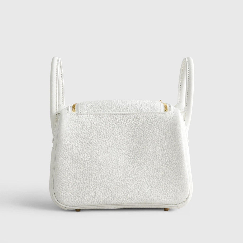Hermès Lindy 20 Calfskin New White Gold Hardware