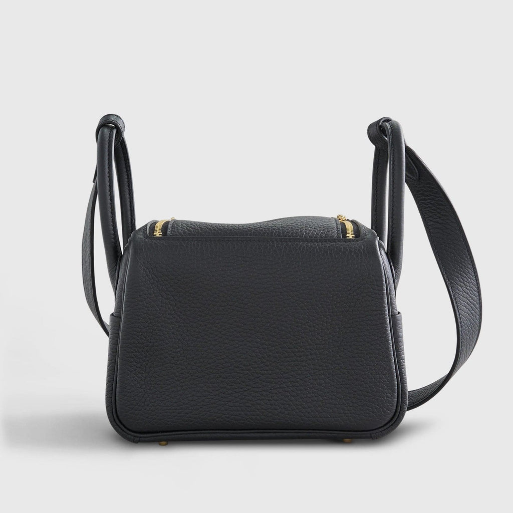 Hermès Lindy 20 Clemence Black Gold Hardware