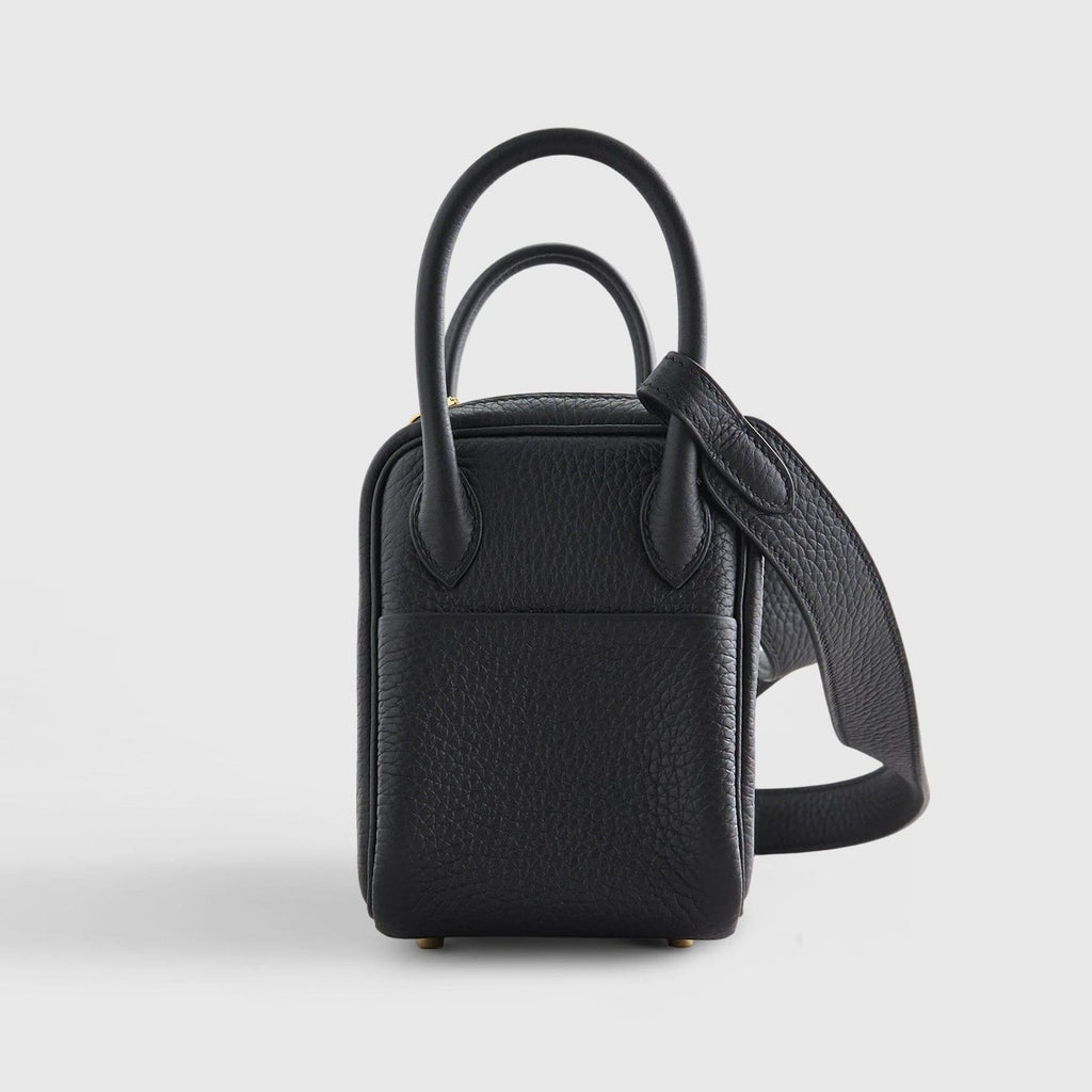 Hermès Lindy 20 Clemence Black Gold Hardware