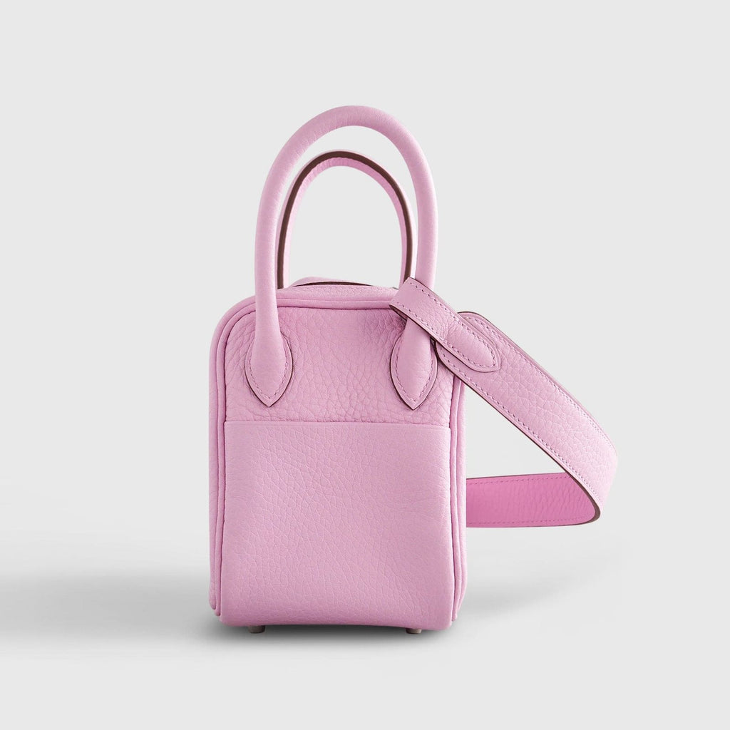 Hermès Lindy 20 Clemence Mauve Sylvester Palladium Hardware
