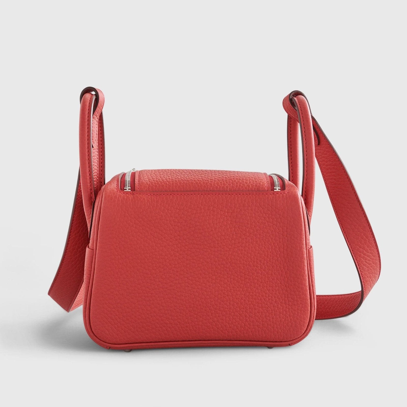 Hermès Lindy 20 Clemence Vermillon Palladium Hardware