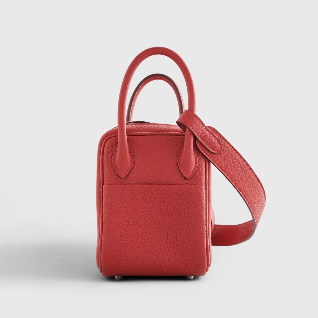 Hermès Lindy 20 Clemence Vermillon Palladium Hardware