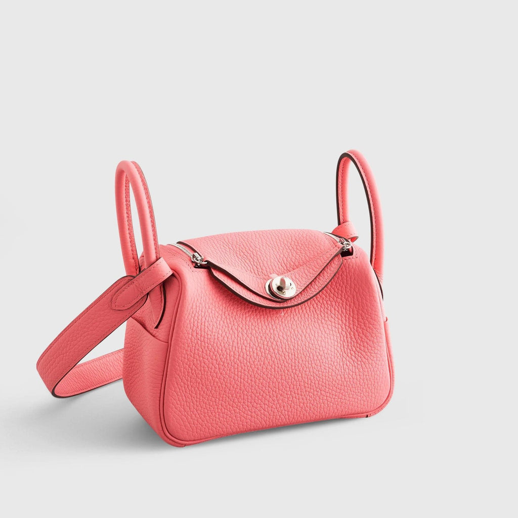 Hermès Lindy 20 Rose Azalee Palladium Hardware