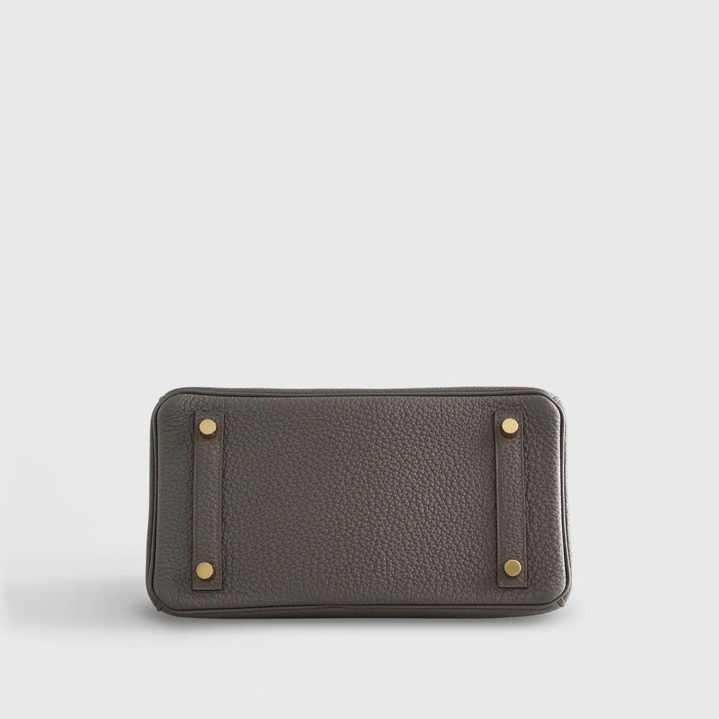 Hermès Birkin 25 Togo Gris Etain Gold Hardware