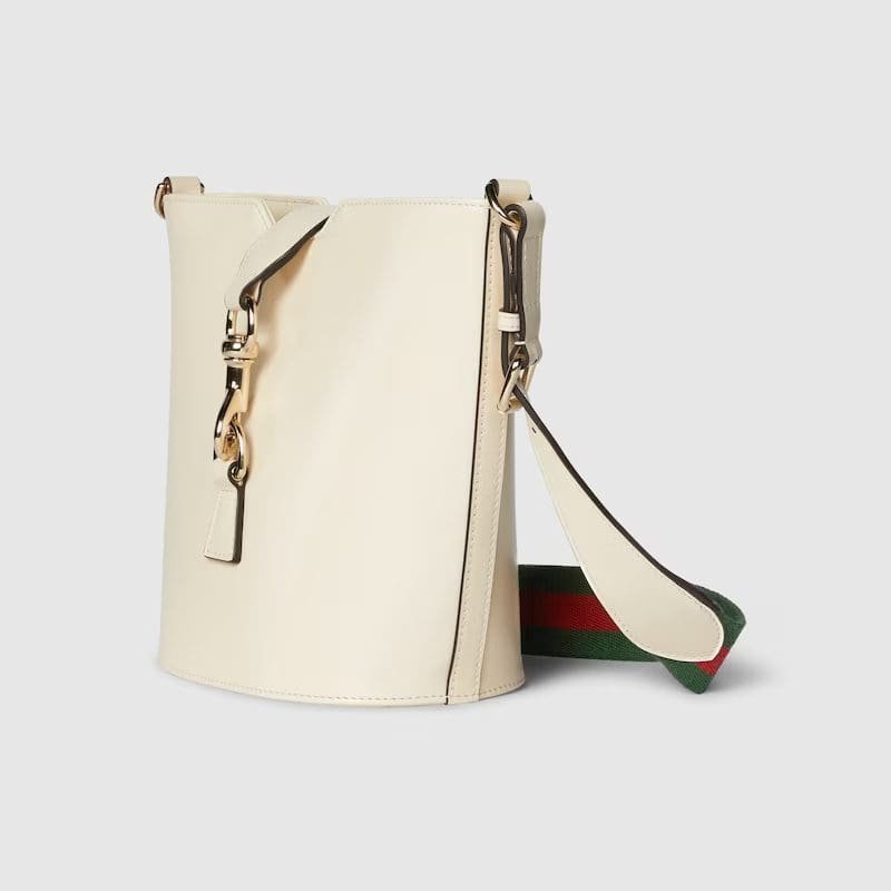 GUCCI MINI BUCKET SHOULDER BAG(WHITE)