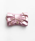 CHANEL Clutch Metallic Lambskin & Gold-Tone Metal Pink