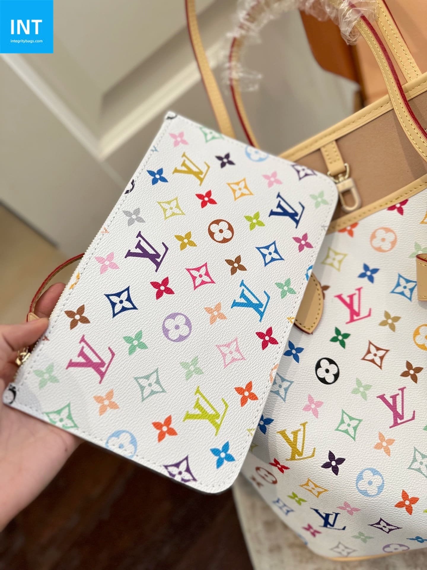 Louis Vuitton M27787 LV x TM Neverfull MM