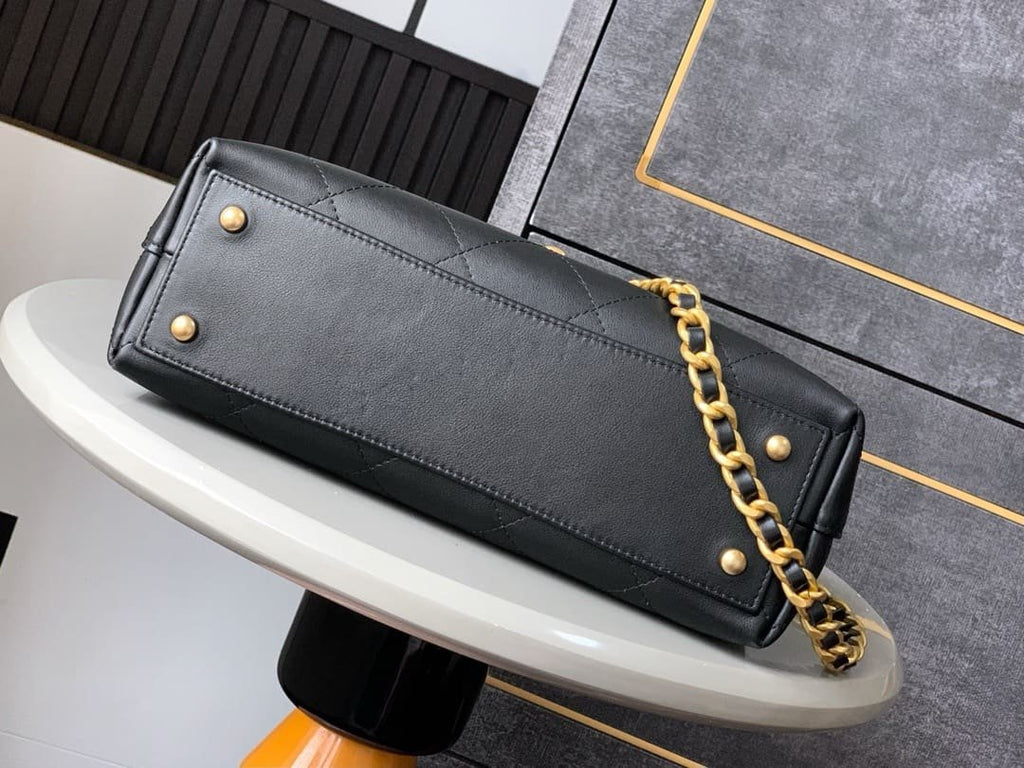 CHANEL LARGE FLAP BAG WITH TOP HANDLE