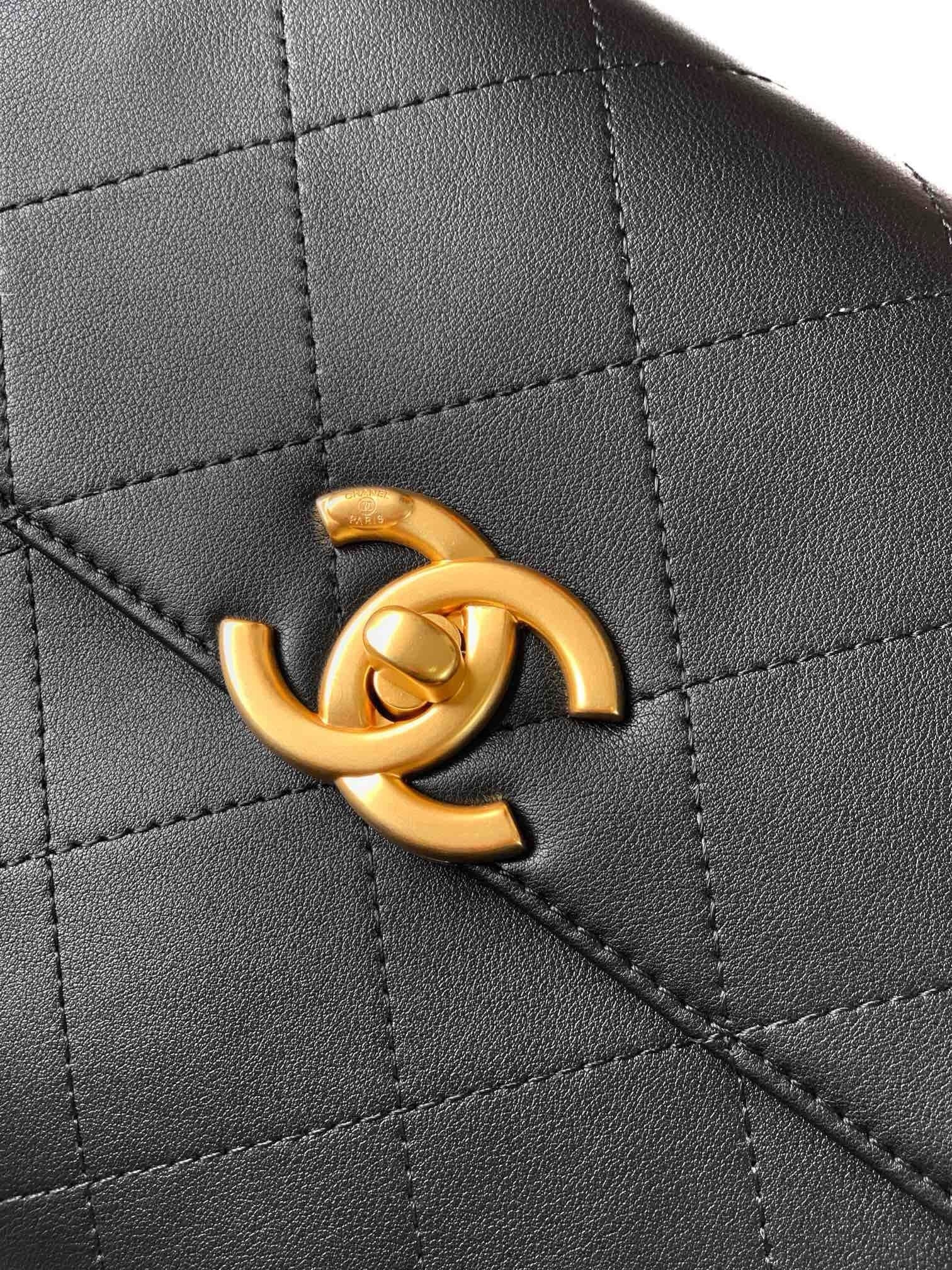 CHANEL LARGE FLAP BAG WITH TOP HANDLE