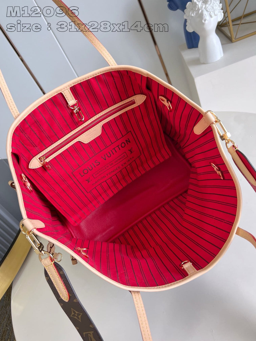 Louis Vuitton M12096 Neverfull Bandoulière Inside Out MM