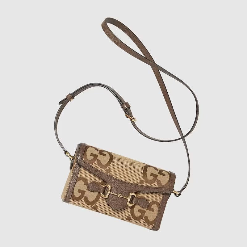 GUCCI HORSEBIT 1955 JUMBO GG MINI BAG
