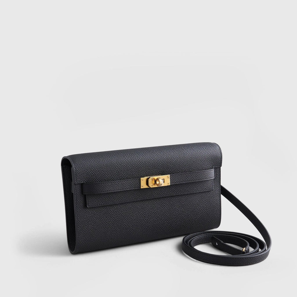 Hermès Kelly To Go Epsom Black Gold Hardware