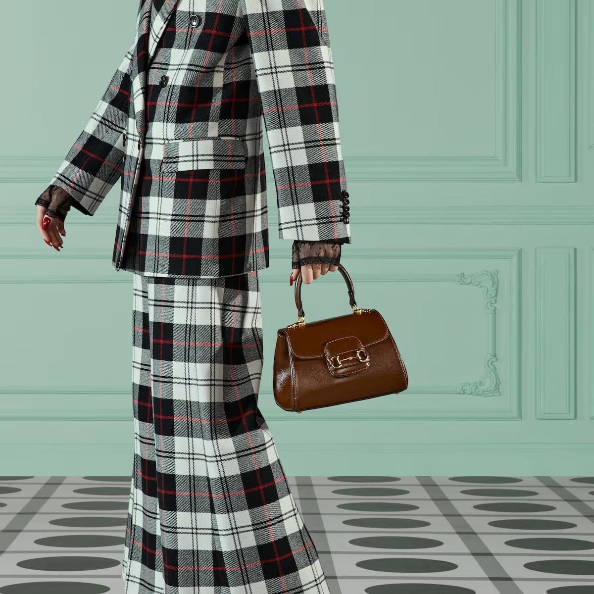 GUCCI HORSEBIT 1955 MINI BAG(BROWN)