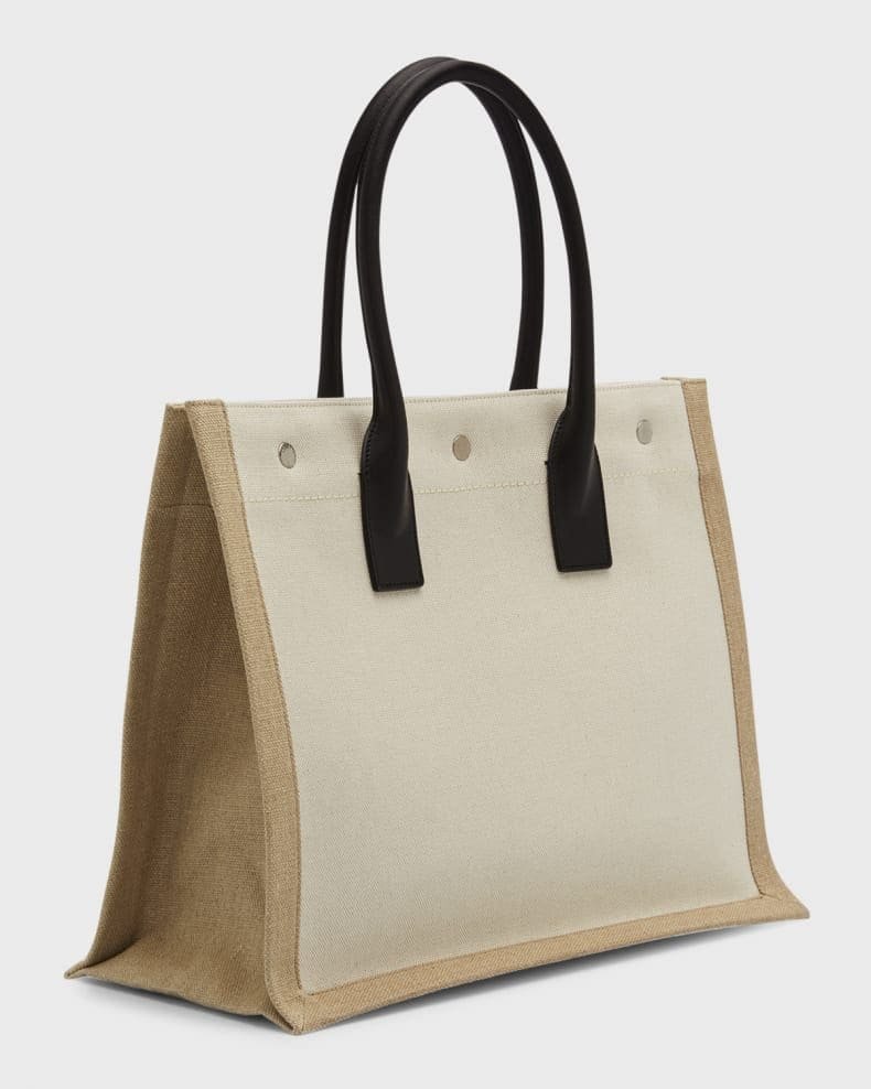 Saint Laurent Rive Gauche Small Tote in Canvas