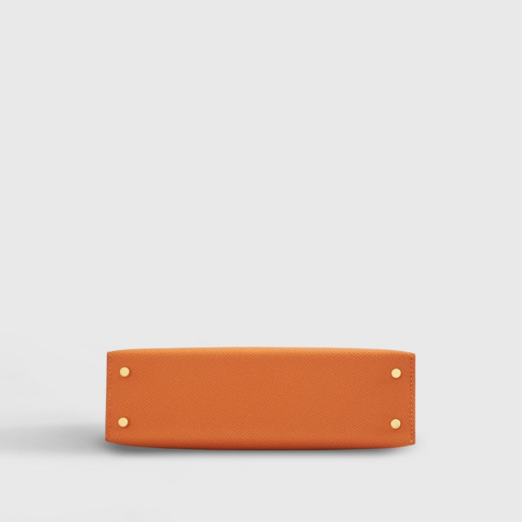 Hermès Kelly Mini Epsom Orange Gold Hardware