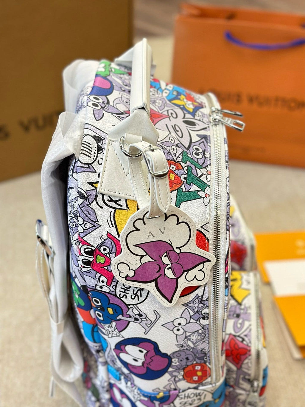 Louis Vuitton Multipocket Backpack Limited Edition Monogram Comics Canvas