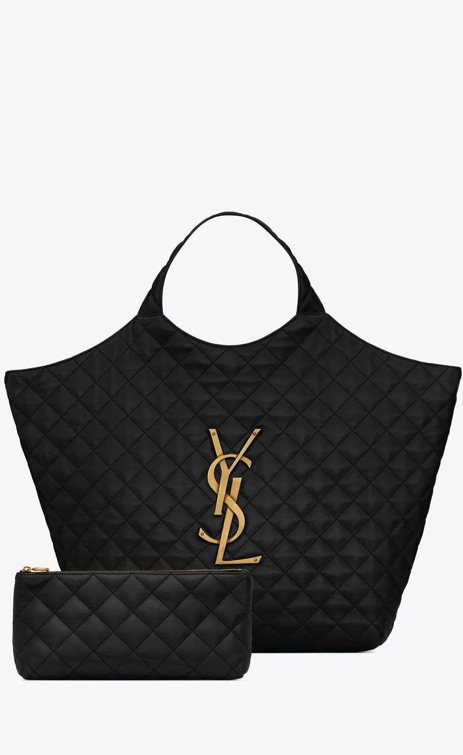 SAINT LAURENT ICARE MAXI SHOPPING BAG IN QUILTED LAMBSKIN