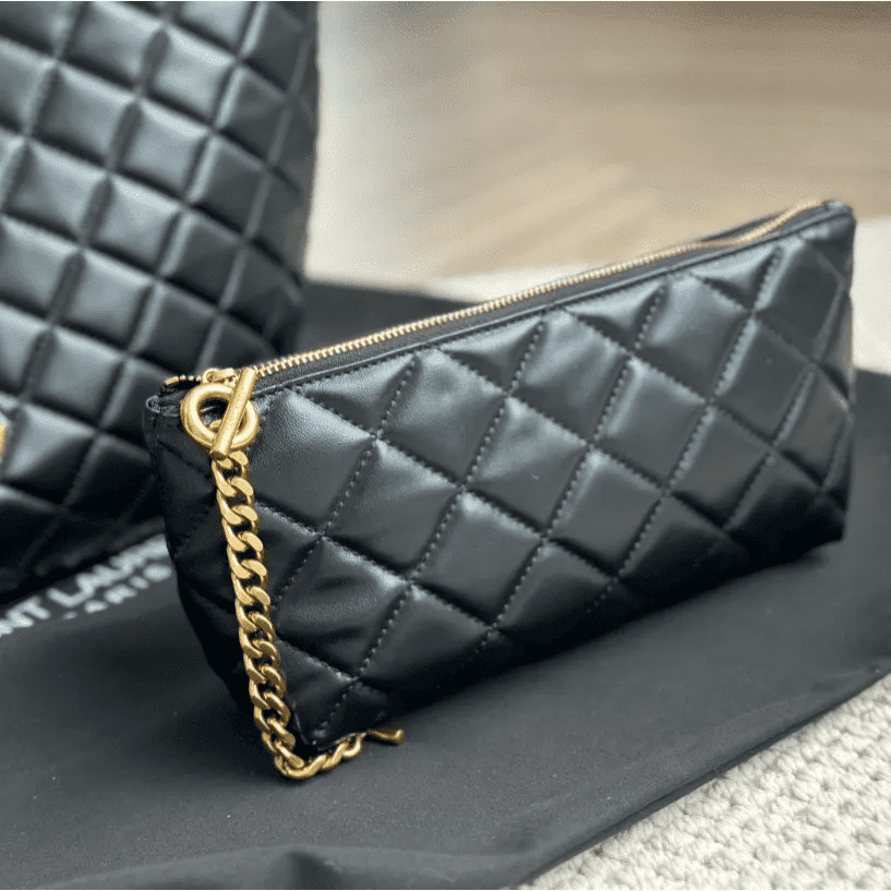 SAINT LAURENT ICARE MAXI SHOPPING BAG IN QUILTED LAMBSKIN