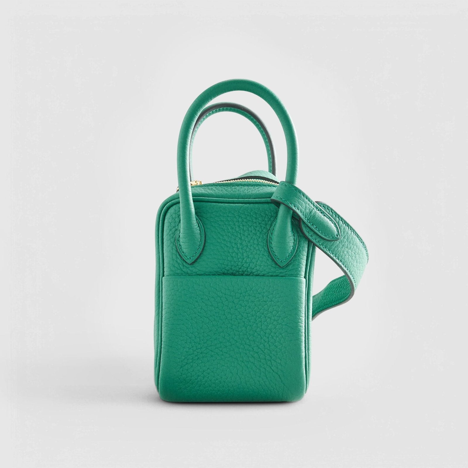 Hermès Lindy 20 Clemence Vert Vertigo Gold Hardware