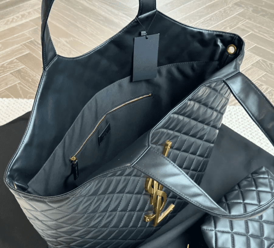 SAINT LAURENT ICARE MAXI SHOPPING BAG IN QUILTED LAMBSKIN