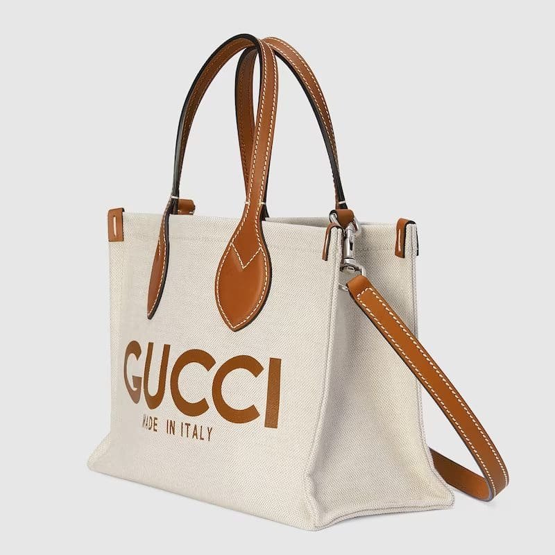GUCCI MINI TOTE BAG WITH GUCCI PRINT