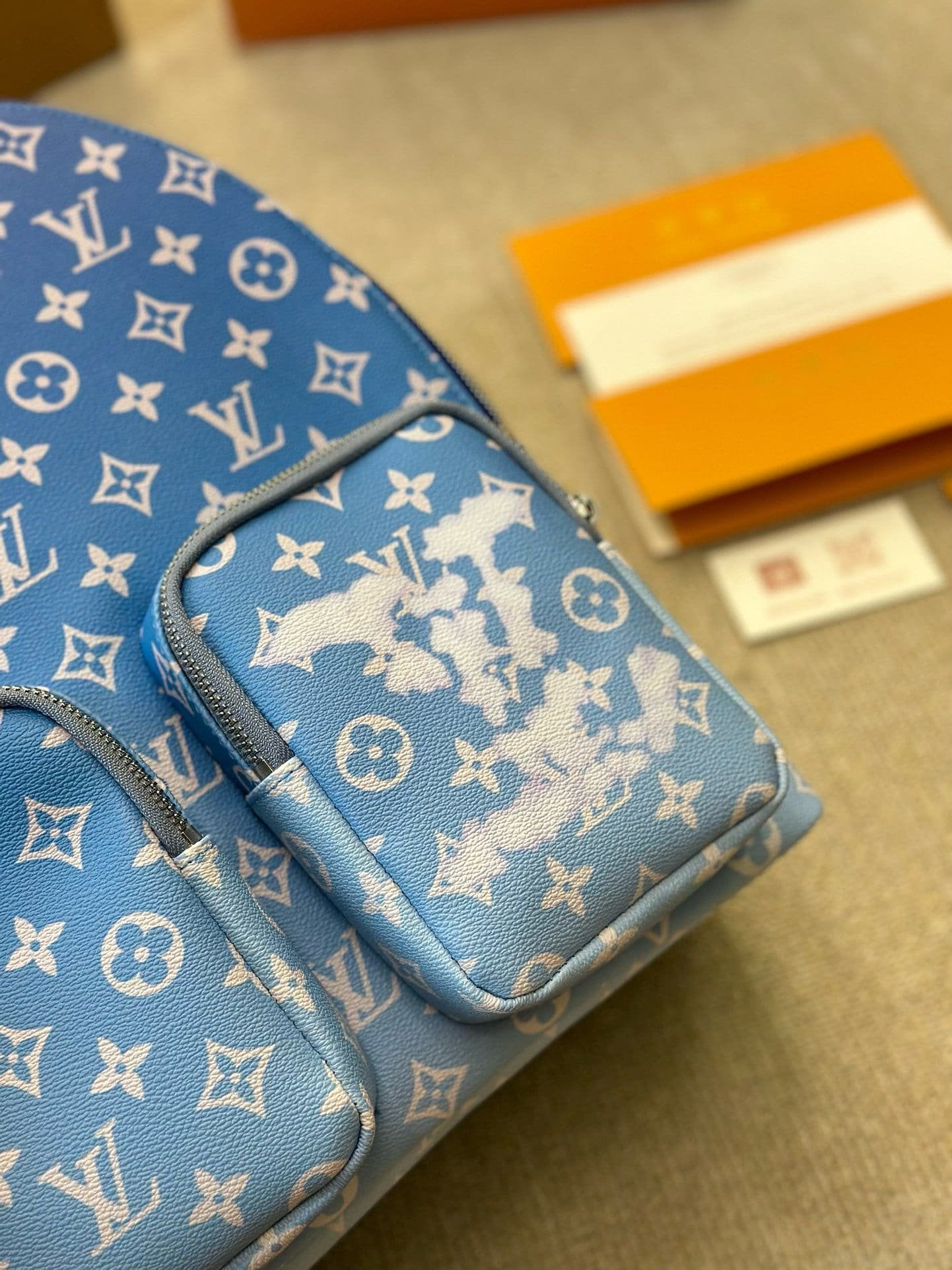 Louis Vuitton Backpack Multipocket Clouds Monogram Blue M45441