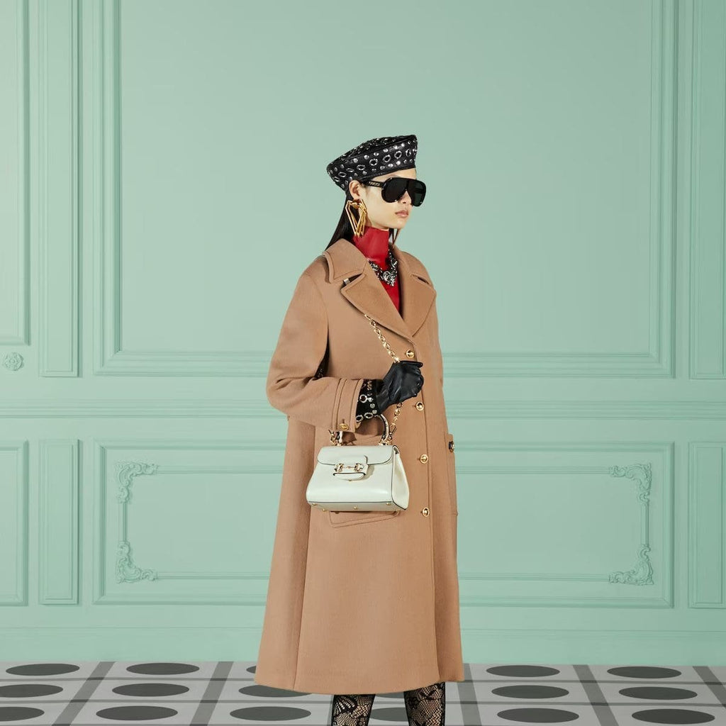 GUCCI HORSEBIT 1955 MINI BAG (White)
