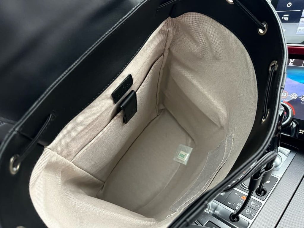 Gucci GG Leather Logo Embossed Backpack