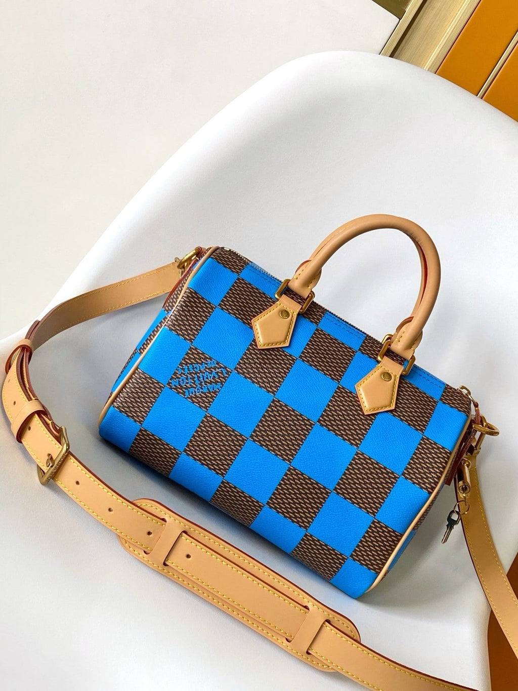 Louis Vuitton N40585 Speedy 25 Bandoulière Damier Pop