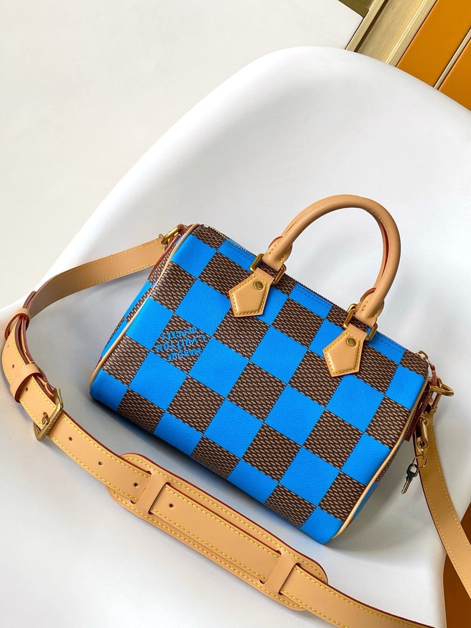Louis Vuitton N40585 Speedy 25 Bandoulière Damier Pop