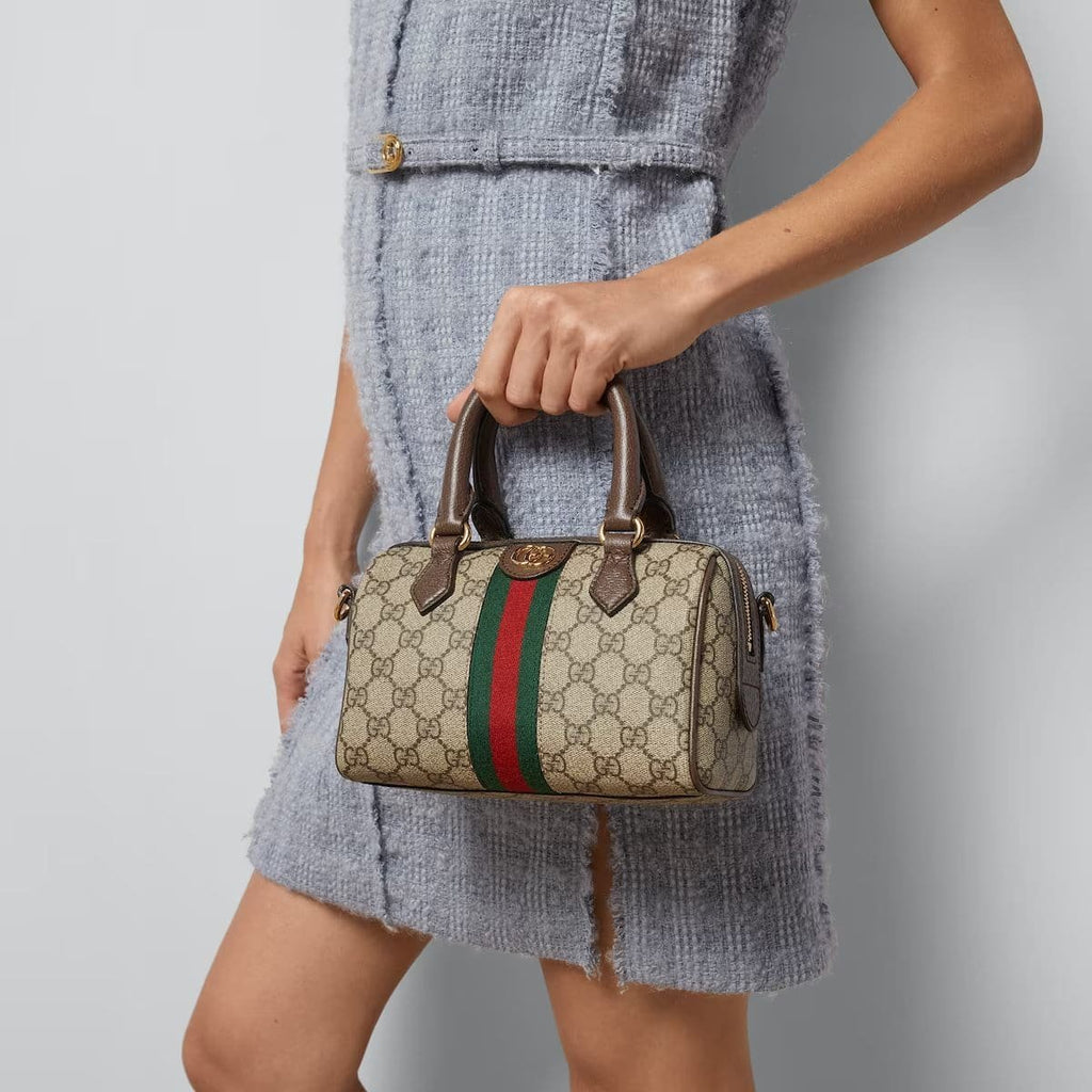 GUCCI OPHIDIA GG MINI TOP HANDLE BAG