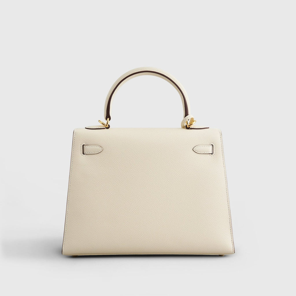 Hermès Kelly 25 Epsom Nata Sellier Gold Hardware